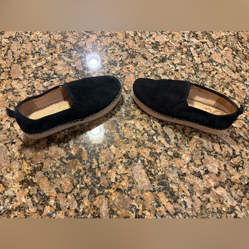 Sam Edelman Women's Carrin Platform Espadrille Slip-On Shoe Black Suede Size: 7M - Picture 7 of 13